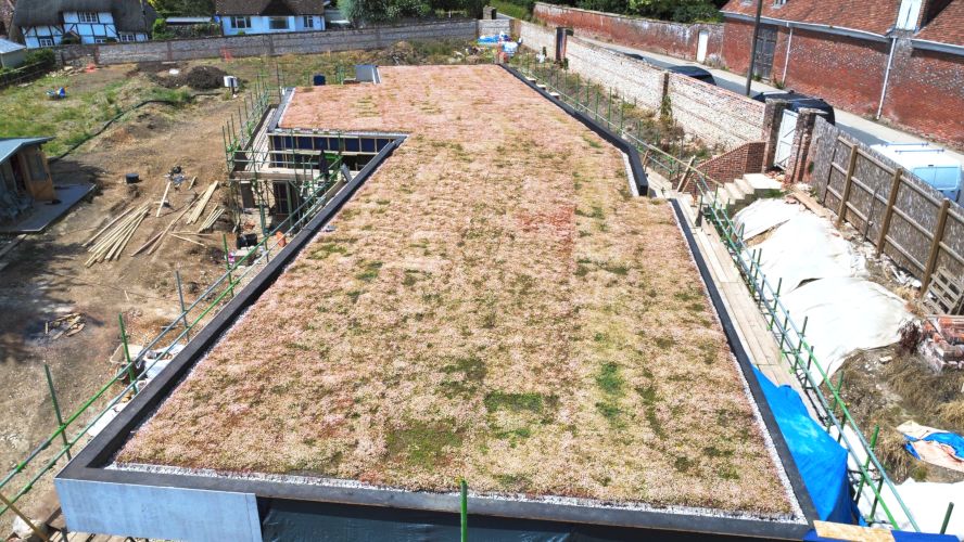 Wallbarn Green Roof Project - Wiltshire 04