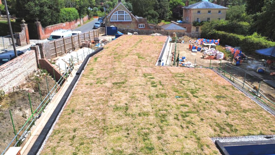 Wallbarn Green Roof Project - Wiltshire 07
